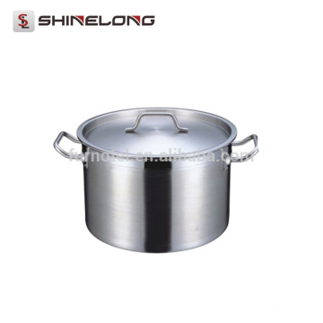 S207 Stainless Steel Composite Bottom Stew Pot com tampa